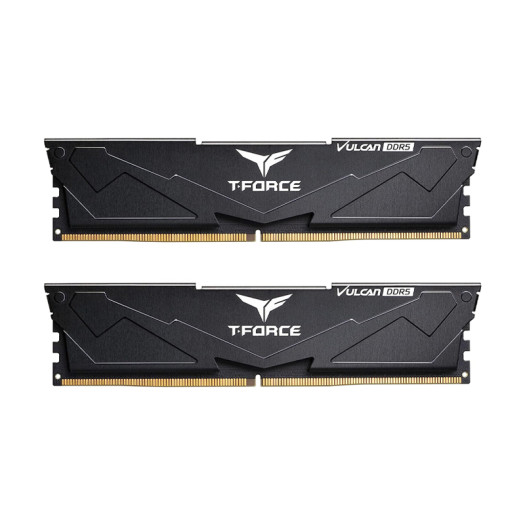 T-Force Vulcan DDR5 32GB (2x16GB) 6000MHz (PC5-48000) CL38 Intel XMP 3.0 & AMD Expo Compatible Desktop Memory Module Ram Black - FLBD532G6000HC38ADC01